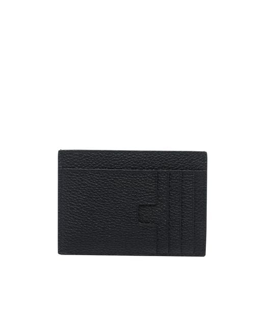 Tom Ford Black Logo Embossed Rectangle Cardholder for men
