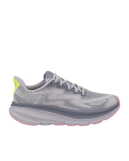 Hoka One One Gray Clifton 9 Gtx Sneakers