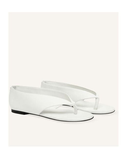 Courreges White Courrèges Open Thong Strap Sandals