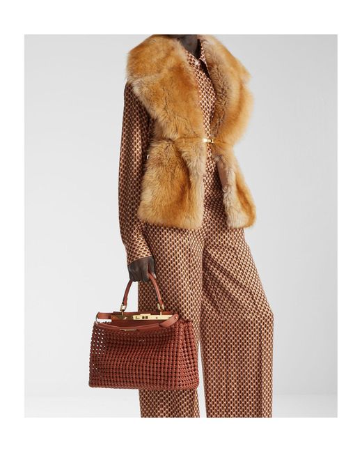Fendi Brown Wraparound Maxi Scarf