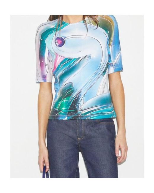Tory Burch Blue T-Shirts And Polos
