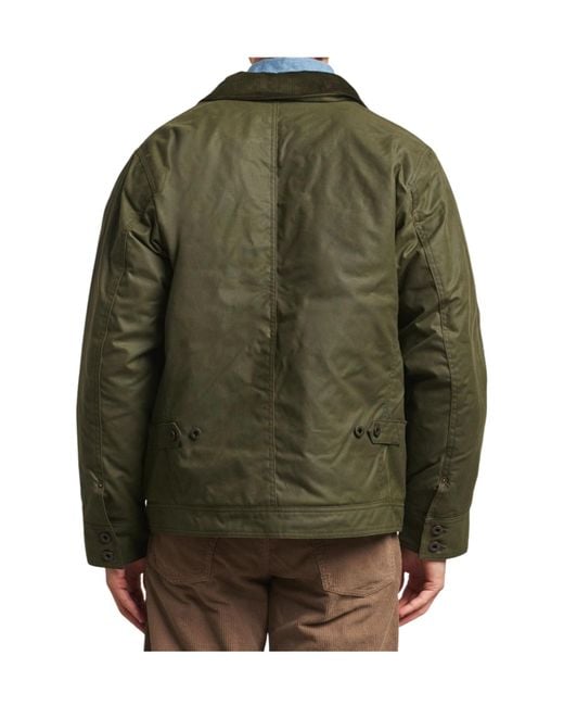 Filson Green Long-Sleeve Casual Jacket for men