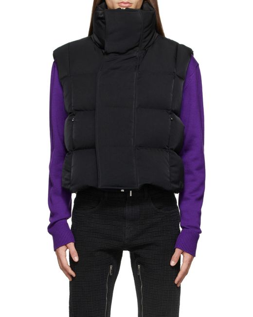 Givenchy Black Oversized Sleeveless Puffer Jacket for men