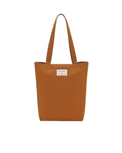 Longchamp Brown Caroline Helain X M Handbag