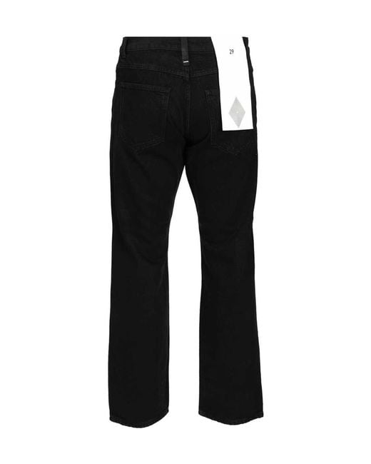 AMISH Black James Loose Fit Jeans for men