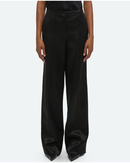 Helmut Lang Black Minimal Satin Pants
