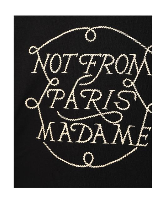 Drole de Monsieur Black Drôle De Monsieur Slogan Crewneck Sweatshirt for men
