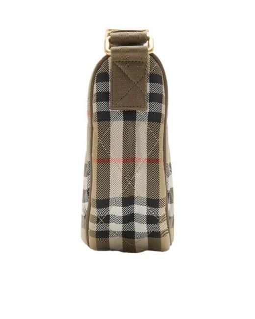 Burberry Multicolor Horseshoe Checked Crossbody Bag