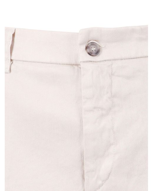 Peserico Natural Button Trousers for men
