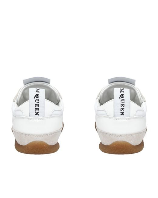 McQueen White Ec1 Lace-Up Sneakers
