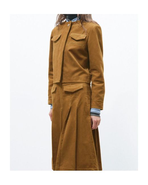 Tory Burch Brown Corduroy Jacket