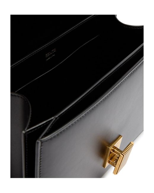 Khaite Black Metallic Crossbody Bag