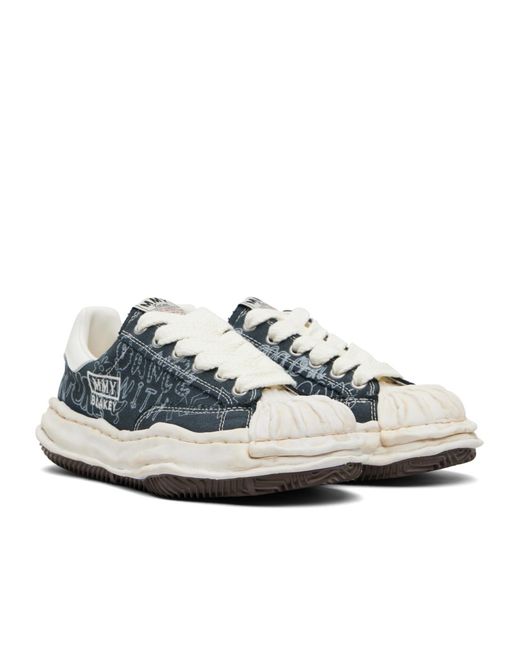 Maison Mihara Yasuhiro Blue Blakey Og Low-Top Lace-Up Casual Sneakers for men