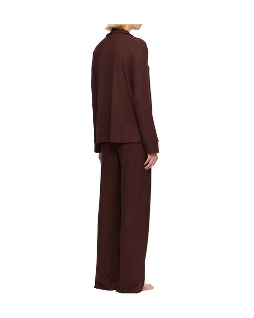 Skims Red Casual Pajama Set