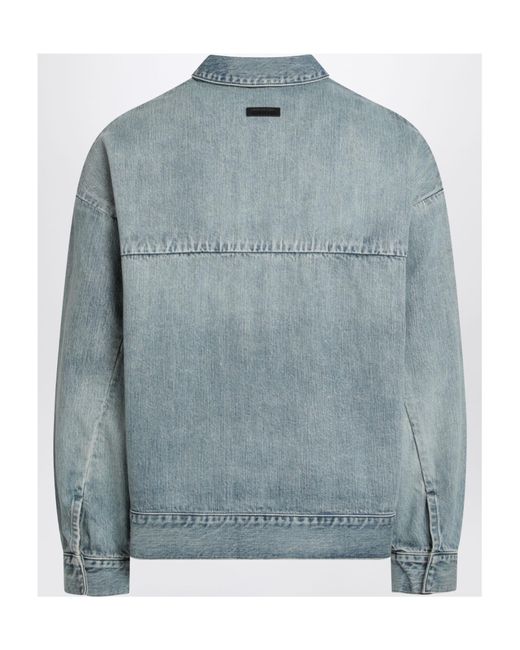 Fear Of God Blue Denim Trucker Jacket for men