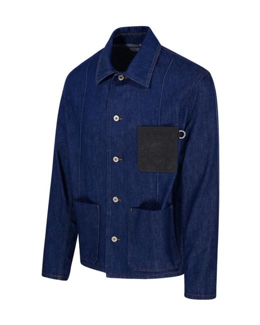 Loewe Blue Workwear Jacket for men