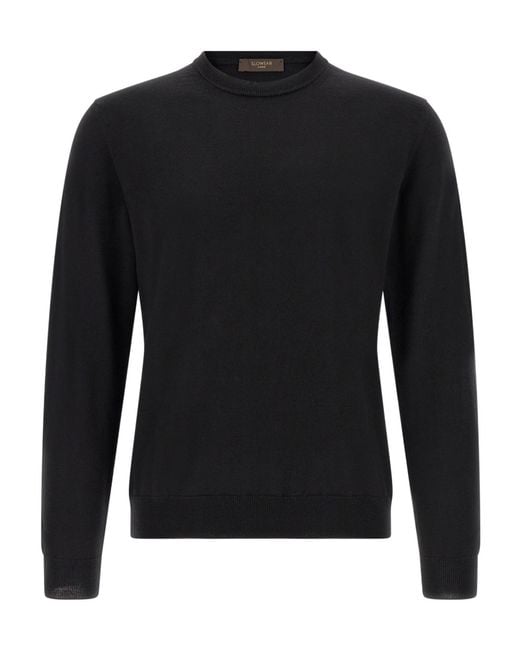 Zanone Black Crew-Neck Sweater for men