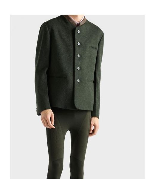 Prada Green Long-Sleeved Button-Up Jacket for men