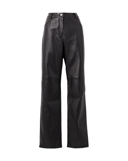 Magda Butrym Black Straight-Leg Pants