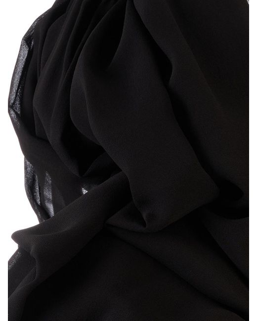 GIUSEPPE DI MORABITO Black Pleated Wide-Leg Pants