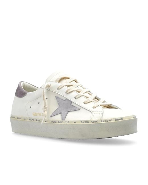Golden Goose Deluxe Brand White Hi Star Lace-Up Sneakers