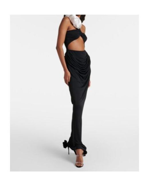 Magda Butrym Black Suede Sandals