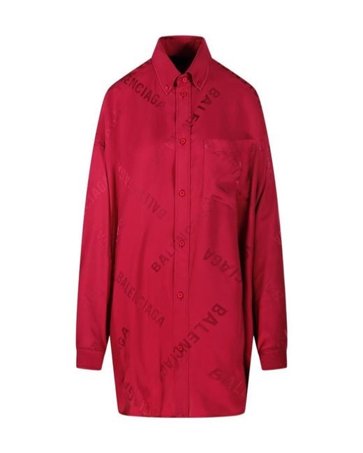 Balenciaga Collared Long-Sleeve Shirt