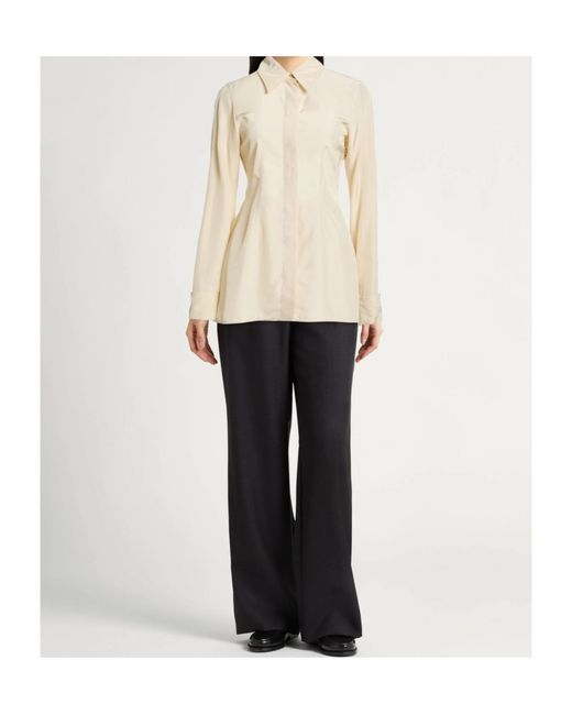 Sportmax Natural Long Sleeve Shirt