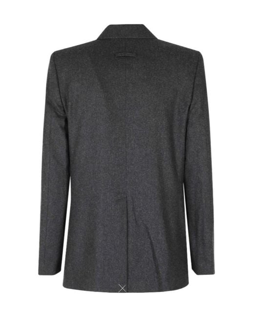 Department 5 Black Double-Breasted Blazer