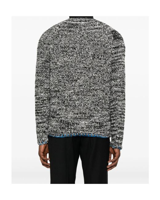 sunflower Gray Long-Sleeved Crew Neck Sweater for men