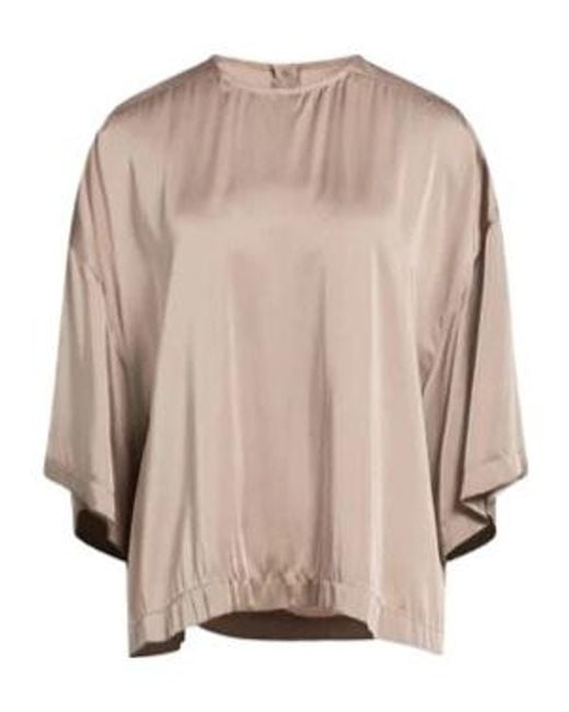 Rick Owens Natural Solid Color Satin Top