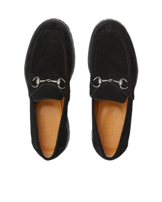 Gucci Black Horsebit Loafers for men