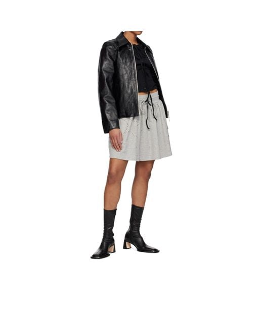 Miista Black Chastity Stretch Mid-Calf Boots