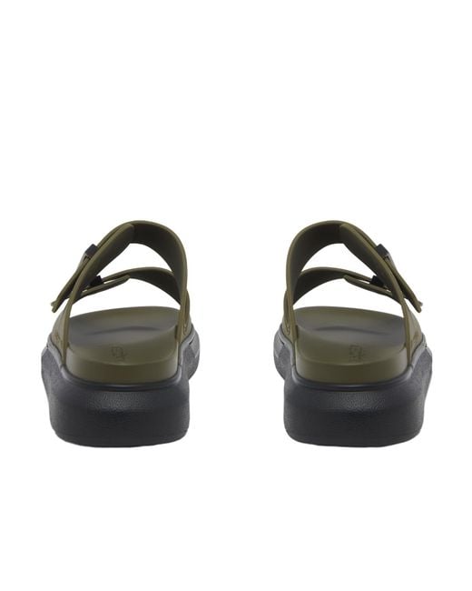 McQueen Brown Hybrid Slip-On Slides for men