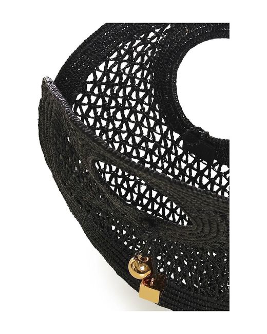 Jacquemus Black The Spiaggia Small Round Bag