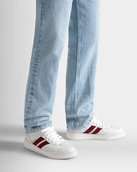 Bally Pink Tie Low Upper Board Shoes for men