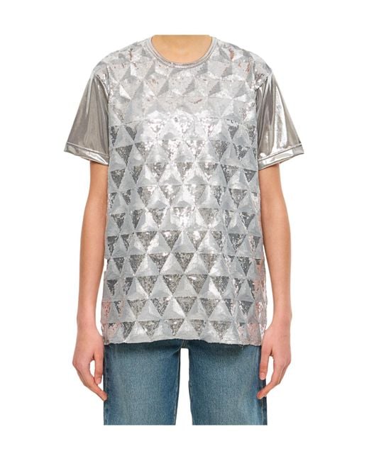 Junya Watanabe Gray Short-Sleeved Crewneck T-Shirt