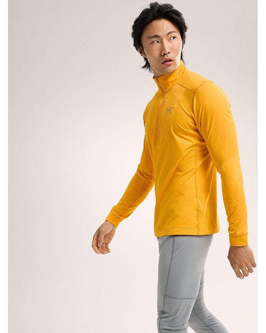 Arc'teryx Yellow Zipper Collar Sweatshirt for men