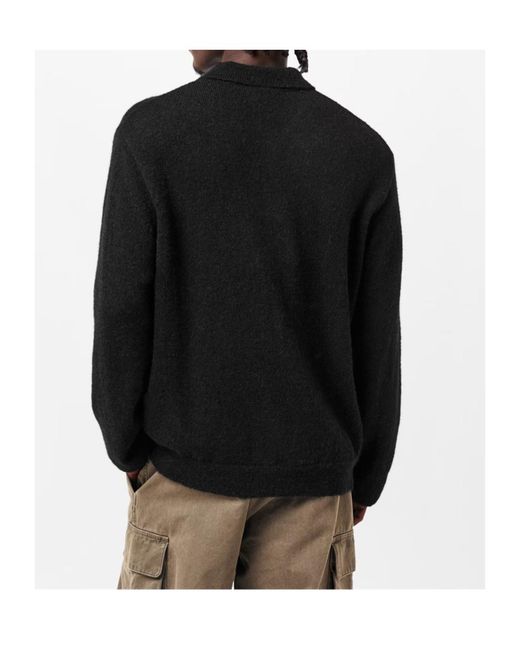 Our Legacy Black Button-Down Polo Shirt for men