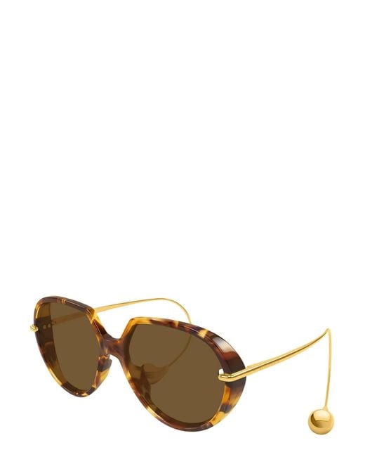 Bottega Veneta Metallic Eyewear Drop Squared Sunglasses for men