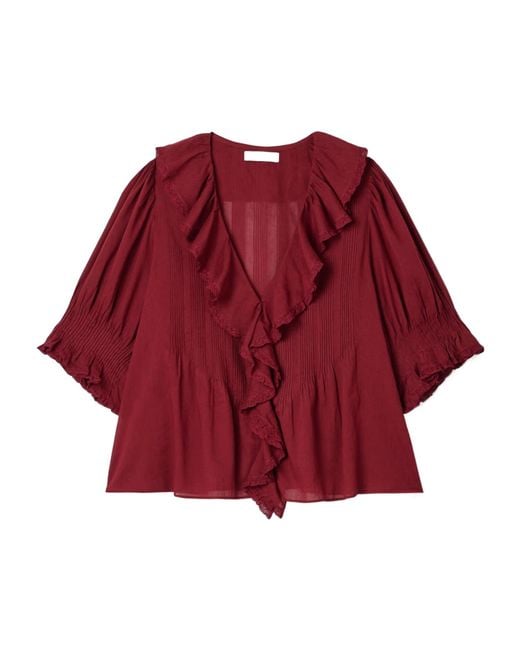 Doen Red Henri Shirt