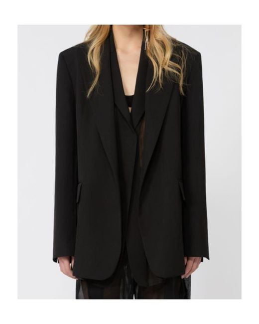 Sportmax Black Tenuta Double-Lapel Blazer