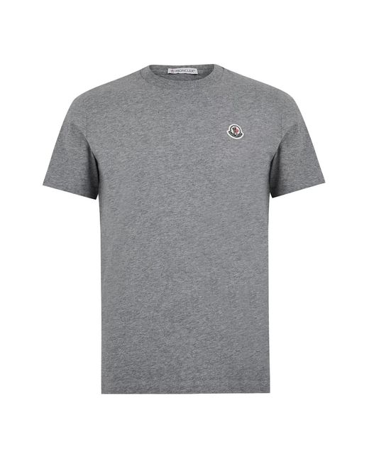Moncler Gray Logo T-Shirt Three-Pack for men