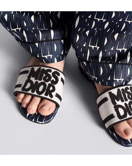 Dior White Dway Slide