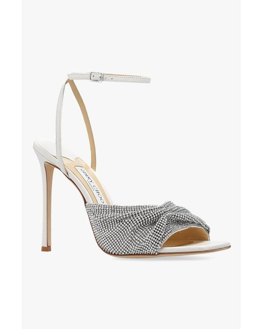 Jimmy Choo White High-Heeled Sandals
