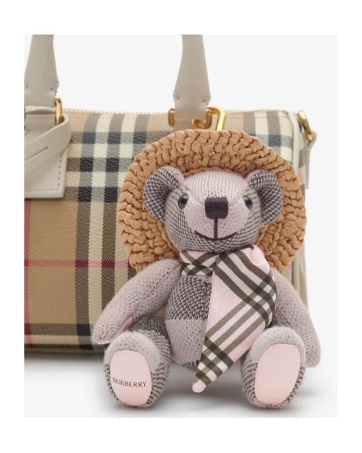 Burberry White Thomas Bear Charm