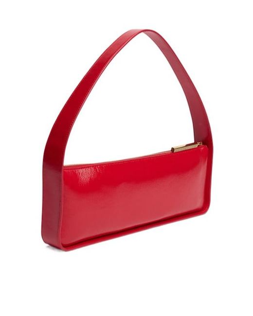 Khaite Red Lori Leather Shoulder Bag