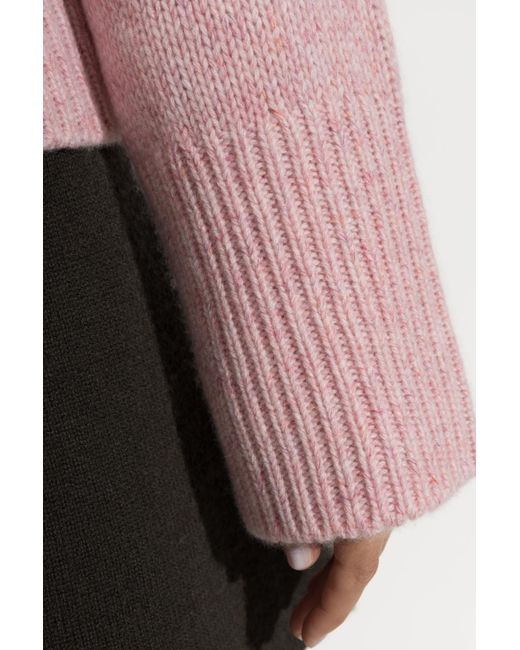 Lisa Yang Pink Karine Ribbed Knitted Sweater