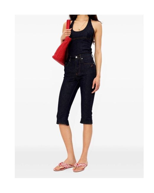 Jimmy Choo Red Bay Frayed Flecked Flat Sandals