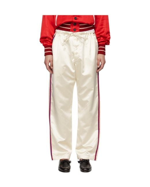 Bode Natural Redtail Pajama Pants